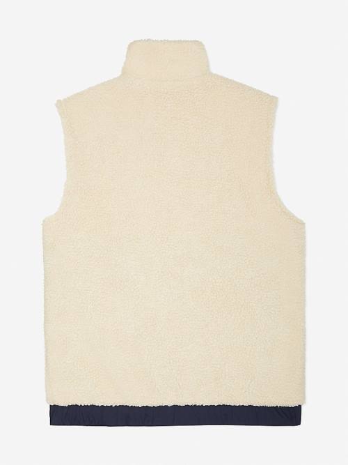 Tommy Hilfiger Adaptive Recycled Reversible Vest Moški Plašč Bela | TH604HAC