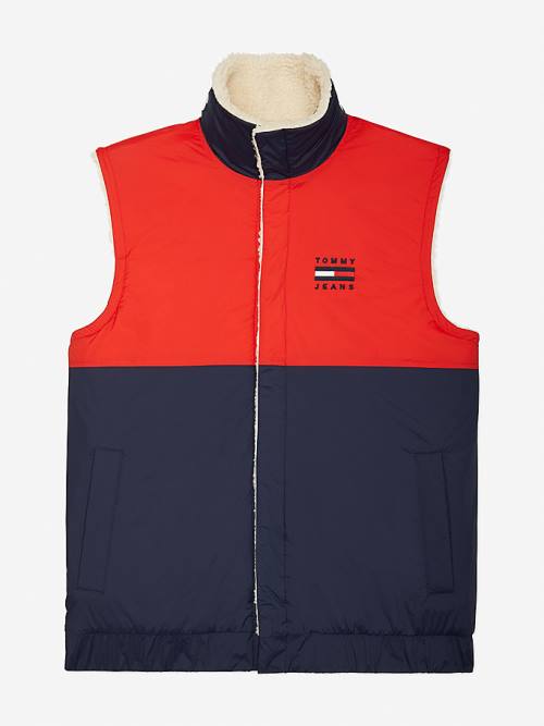 Tommy Hilfiger Adaptive Recycled Reversible Vest Moški Plašč Bela | TH604HAC