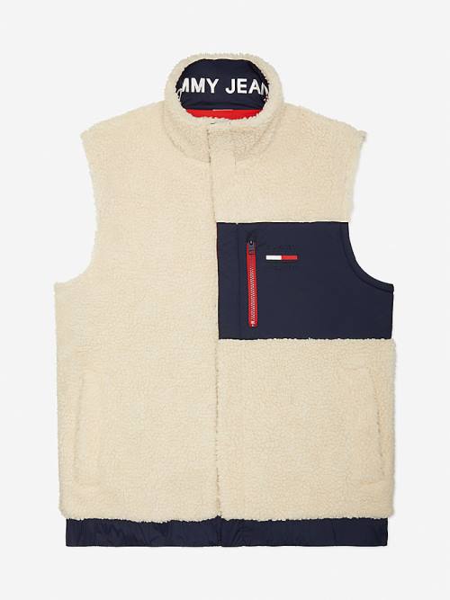 Tommy Hilfiger Adaptive Recycled Reversible Vest Moški Plašč Bela | TH604HAC