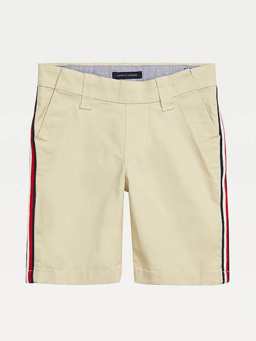 Tommy Hilfiger Adaptive Seated Fit Stripe Dekleta Kratke Hlače Bela | TH014VLC