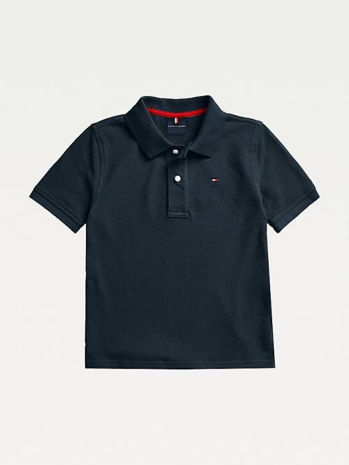 Tommy Hilfiger Adaptive Short Sleeve Polo Fantje Majice Modra | TH274XNF