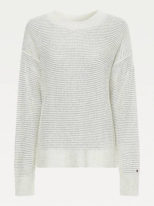 Tommy Hilfiger Alpaca Wool Relaxed Fit Jumper Ženske Puloverji Siva | TH618MYV