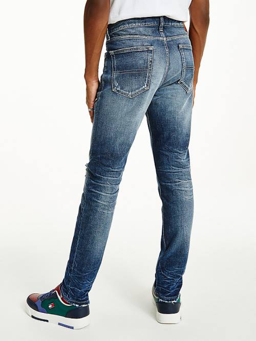 Tommy Hilfiger Austin Slim Tapered Distressed Moški Kavbojke Denim | TH324NXQ