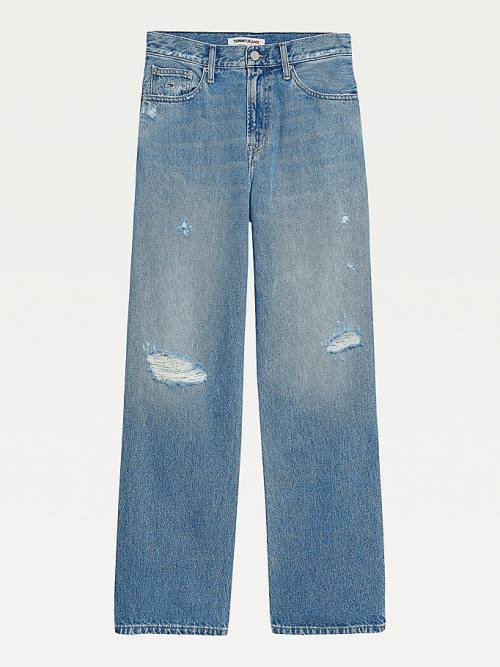 Tommy Hilfiger Betsy Mid Rise Straight Hemp Ženske Kavbojke Denim | TH507QXS