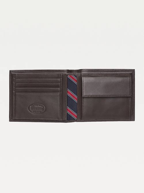 Tommy Hilfiger Bifold Leather Moški Denarnice Rjav | TH259SXJ