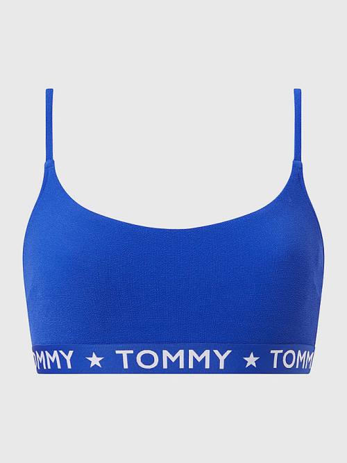 Tommy Hilfiger Bikini Bralette Ženske Kopalke Modra | TH392CLH