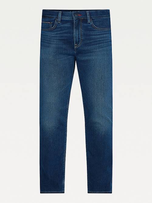 Tommy Hilfiger Bleecker Slim Faded Moški Kavbojke Denim | TH218GNH