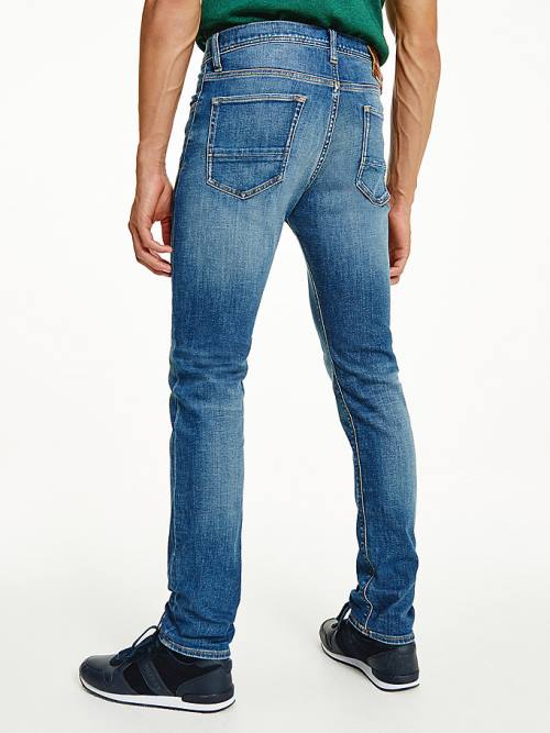 Tommy Hilfiger Bleecker Slim Faded Moški Kavbojke Denim | TH716SYF