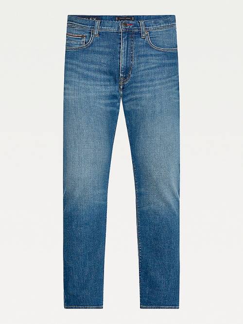 Tommy Hilfiger Bleecker Slim Faded Moški Kavbojke Denim | TH716SYF