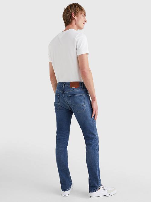 Tommy Hilfiger Bleecker Slim Faded Moški Kavbojke Denim | TH934CHA