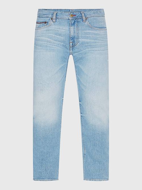 Tommy Hilfiger Bleecker Slim Nine-Years Worn Moški Kavbojke Denim | TH075UPN