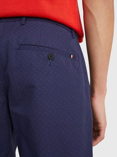 Tommy Hilfiger Brooklyn Polka Dot Moški Kratke Hlače Modra | TH895ZTG