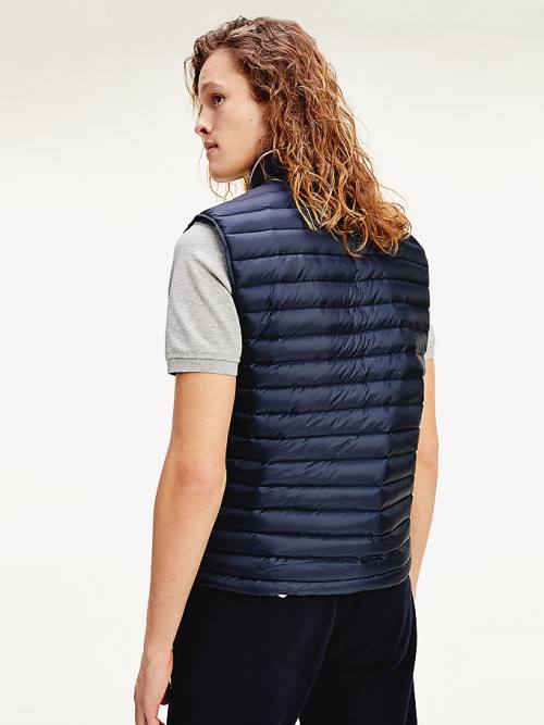 Tommy Hilfiger CORE PACKABLE DOWN VEST Moški Plašč Modra | TH092OHK