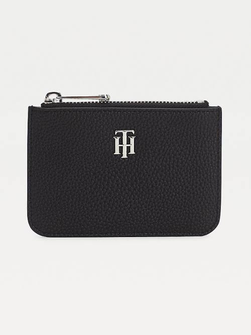 Tommy Hilfiger Card Holder Ženske Denarnice Črna | TH847DQJ