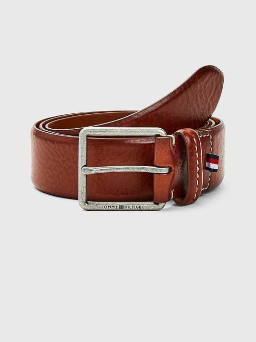 Tommy Hilfiger Casual Leather Essential Moški Pas Za Hlače Rjav | TH195FIV