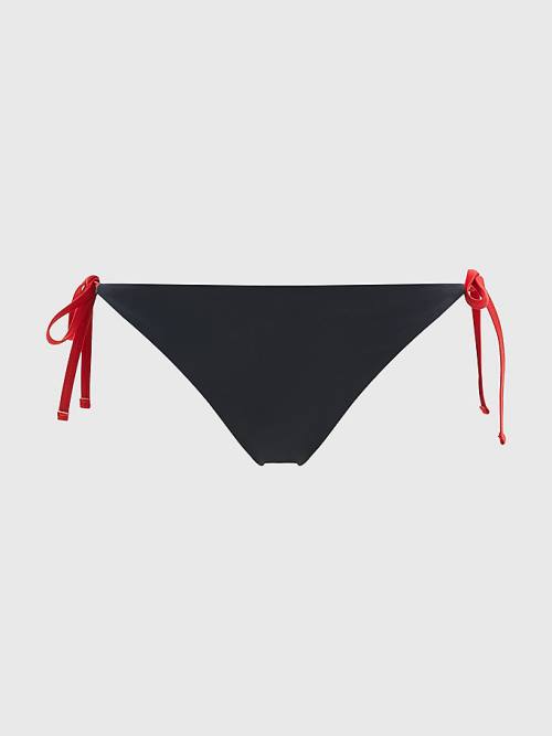 Tommy Hilfiger Cheeky Side Tie Bikini Bottoms Ženske Kopalke Modra | TH153GNT