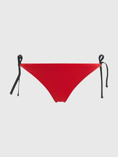 Tommy Hilfiger Cheeky Side Tie Bikini Bottoms Ženske Kopalke Rdeča | TH692CKQ