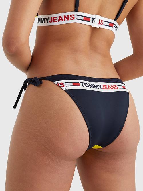 Tommy Hilfiger Cheeky Side Tie Bikini Bottoms Ženske Kopalke Rumena | TH785GOI