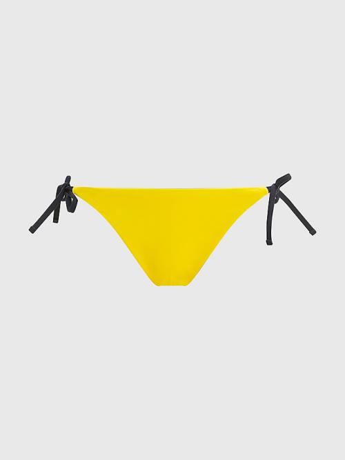 Tommy Hilfiger Cheeky Side Tie Bikini Bottoms Ženske Kopalke Rumena | TH785GOI