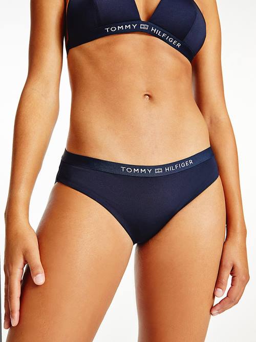 Tommy Hilfiger Classic Bikini Bottoms Ženske Kopalke Modra | TH378CMW