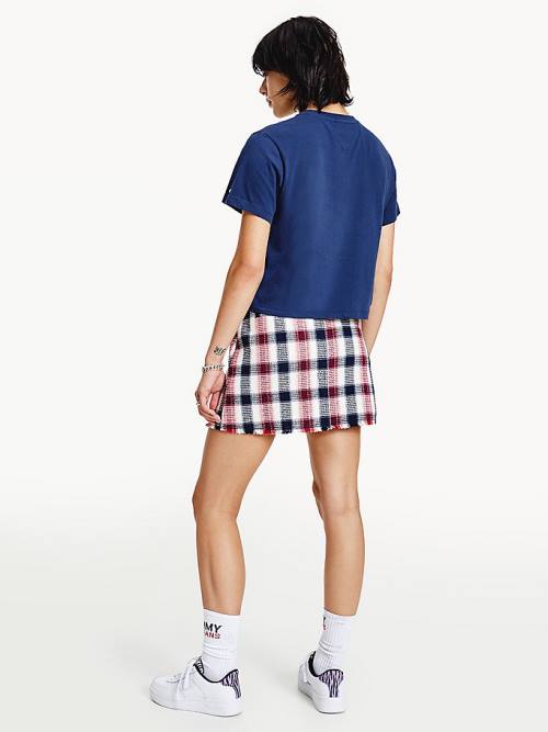 Tommy Hilfiger Classics Argyle Ženske Majice Modra | TH124FUC