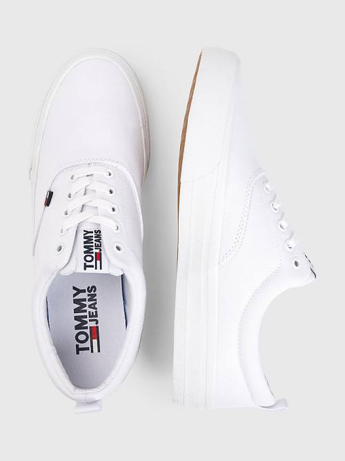 Tommy Hilfiger Classics Low-Top Moški Superge Bela | TH627RAG