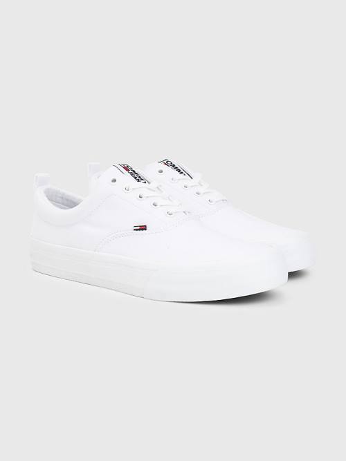 Tommy Hilfiger Classics Low-Top Moški Superge Bela | TH627RAG