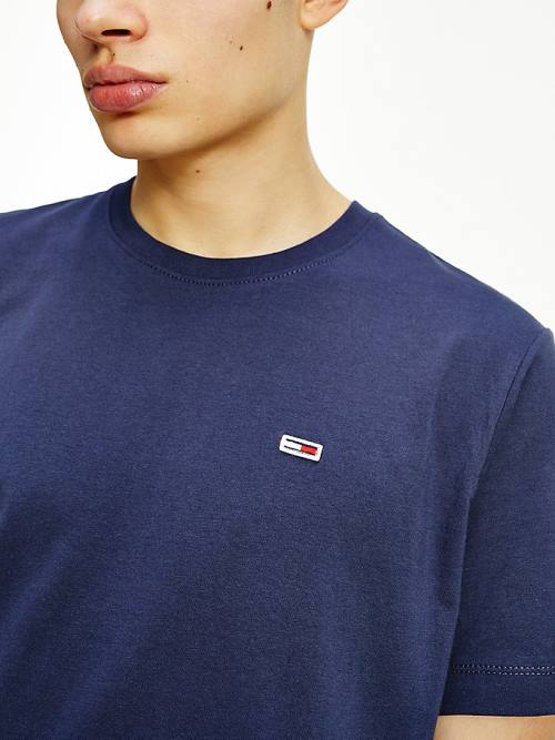 Tommy Hilfiger Classics Organic Cotton Moški Majice Modra | TH562YOE