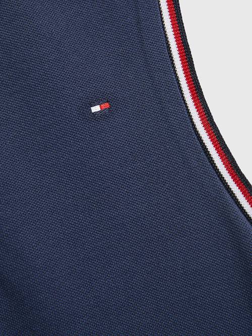 Tommy Hilfiger Classics Sleeveless Polo Dekleta Obleke Modra | TH823ZVX