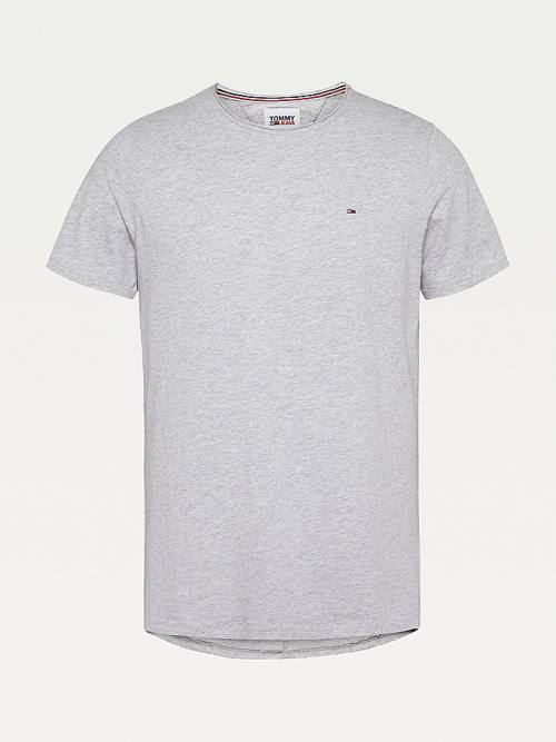 Tommy Hilfiger Classics Slim Fit Moški Majice Siva | TH846RJN