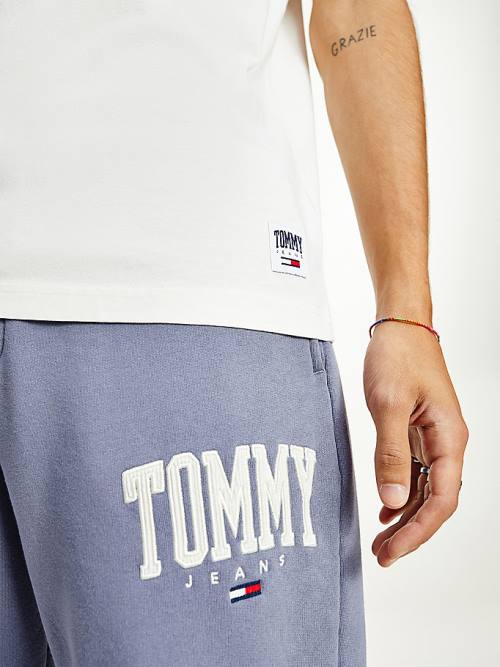 Tommy Hilfiger College Bold Logo Classic Moški Majice Bela | TH803FEV