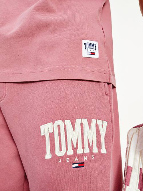 Tommy Hilfiger College Bold Logo Classic Moški Majice Roza | TH809IBO