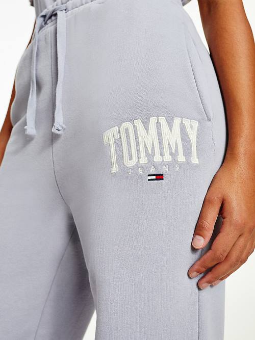 Tommy Hilfiger College Tommy Badge Plush Joggers Ženske Hlače Vijolična | TH149QKZ