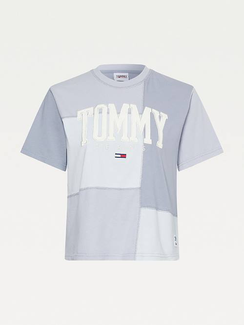 Tommy Hilfiger College Tonal Cut-And-Sewn Boyfriend Ženske Majice Vijolična | TH630CJK