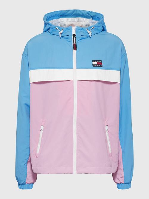 Tommy Hilfiger Colour-Blocked Chicago Windbreaker Ženske Jakne Roza | TH879VMI