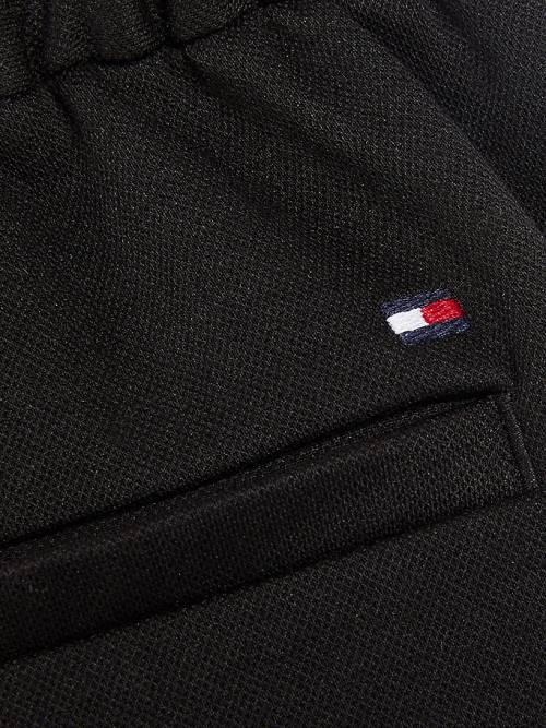 Tommy Hilfiger Comfort Jersey Pique Chinos Fantje Hlače Črna | TH803TRC