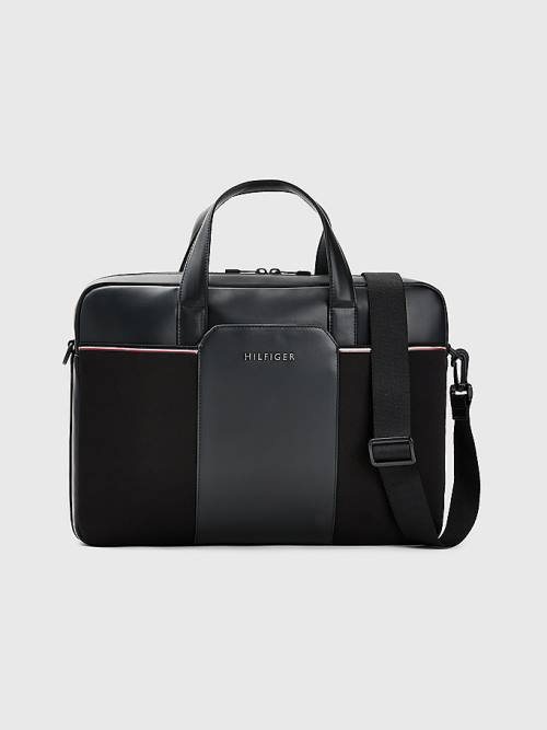 Tommy Hilfiger Commuter Small Computer Moški Torbice Črna | TH361QYD