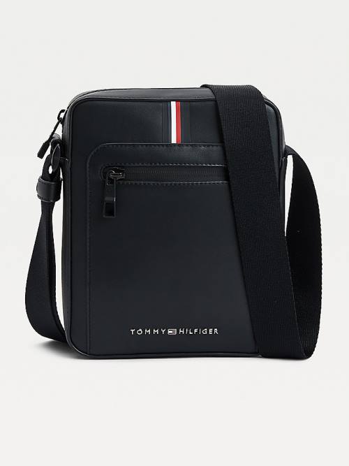 Tommy Hilfiger Commuter Small Reporter Moški Torbice Črna | TH542DCX