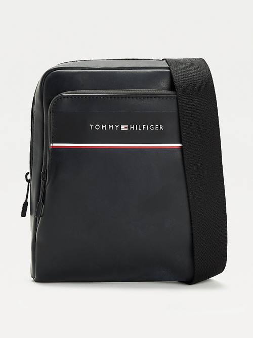 Tommy Hilfiger Commuter Small Reporter Moški Torbice Črna | TH592YMD