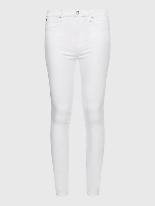 Tommy Hilfiger Como Mid Rise Skinny TH Flex Ženske Kavbojke Bela | TH305FBY