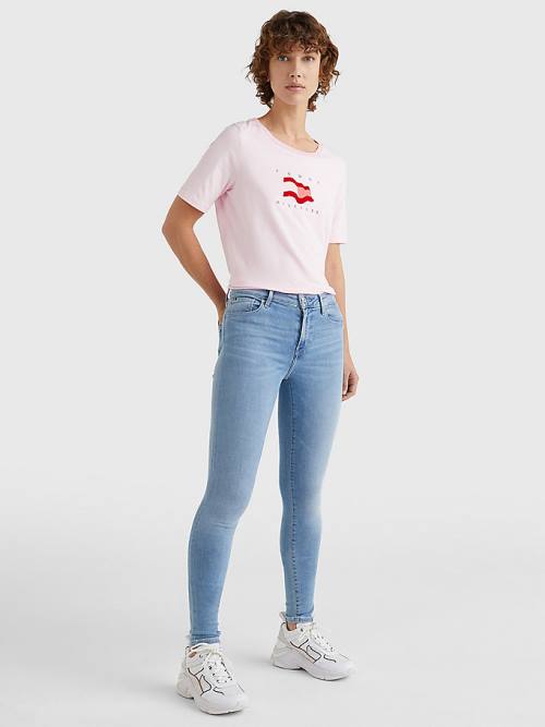 Tommy Hilfiger Como Mid Rise Skinny TH Flex Ženske Kavbojke Denim | TH983KBT