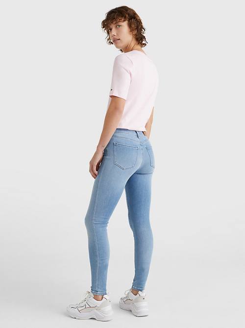 Tommy Hilfiger Como Mid Rise Skinny TH Flex Ženske Kavbojke Denim | TH983KBT