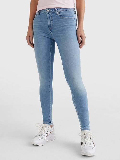 Tommy Hilfiger Como Mid Rise Skinny TH Flex Ženske Kavbojke Denim | TH983KBT