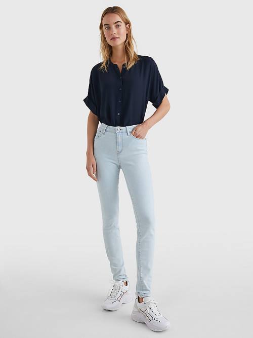 Tommy Hilfiger Como Mid Rise Skinny Ženske Kavbojke Denim | TH745CXM