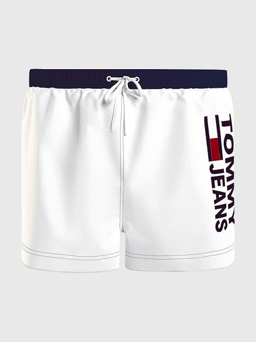 Tommy Hilfiger Contrast Pocket Short Length Shorts Moški Kopalke Bela | TH506VBY