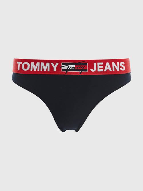 Tommy Hilfiger Contrast Waistband Briefs Ženske Spodnje Perilo Modra | TH047UGW