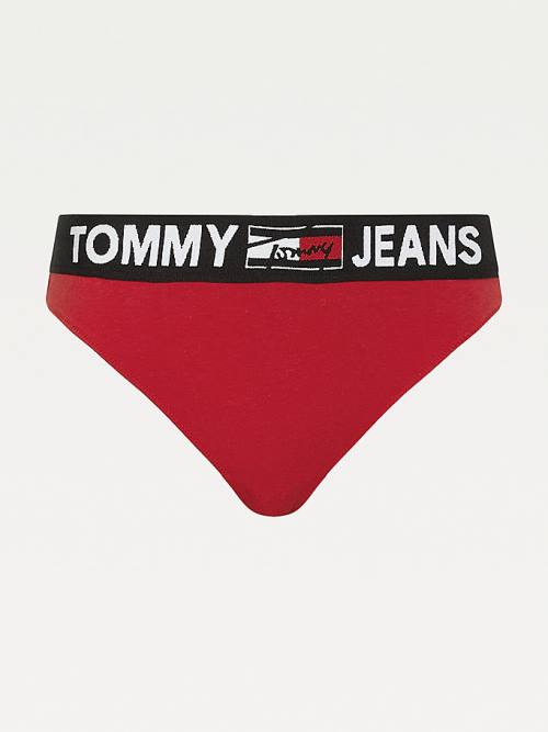 Tommy Hilfiger Contrast Waistband Briefs Ženske Spodnje Perilo Rdeča | TH421WZI