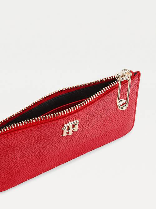 Tommy Hilfiger Credit Card Holder Ženske Denarnice Rdeča | TH075GOF