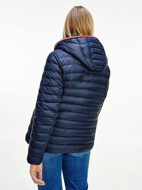 Tommy Hilfiger Curve Essential Removable Hood Down Ženske Jakne Modra | TH728KMO