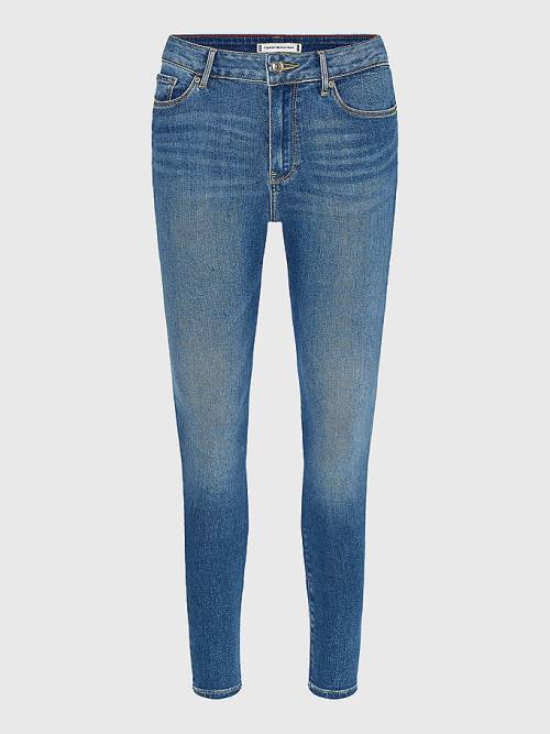 Tommy Hilfiger Curve Harlem High Rise Super Skinny TH Flex Ženske Kavbojke Denim | TH605JEK